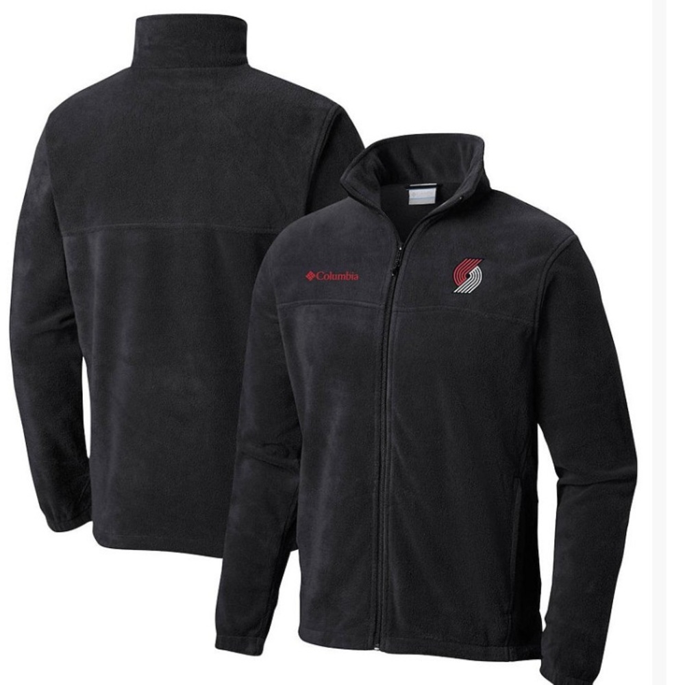 Columbia Men's Black Portland Trail Blazers Steens Mountain Full-Zip Jacket Sm